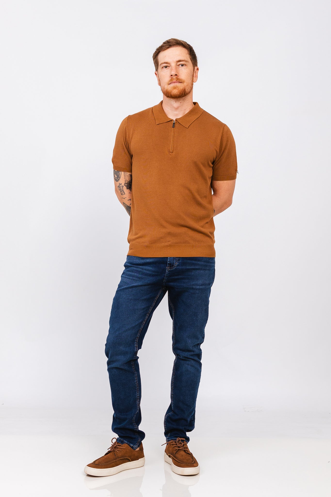 Polo Tricot Riviere Ocre