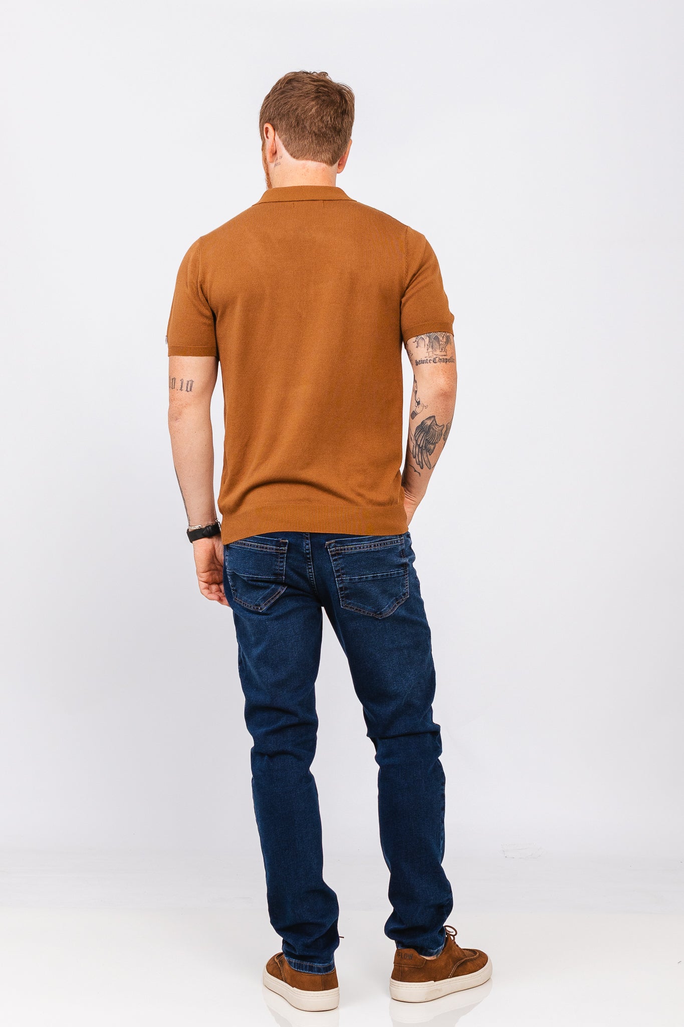 Polo Tricot Riviere Ocre