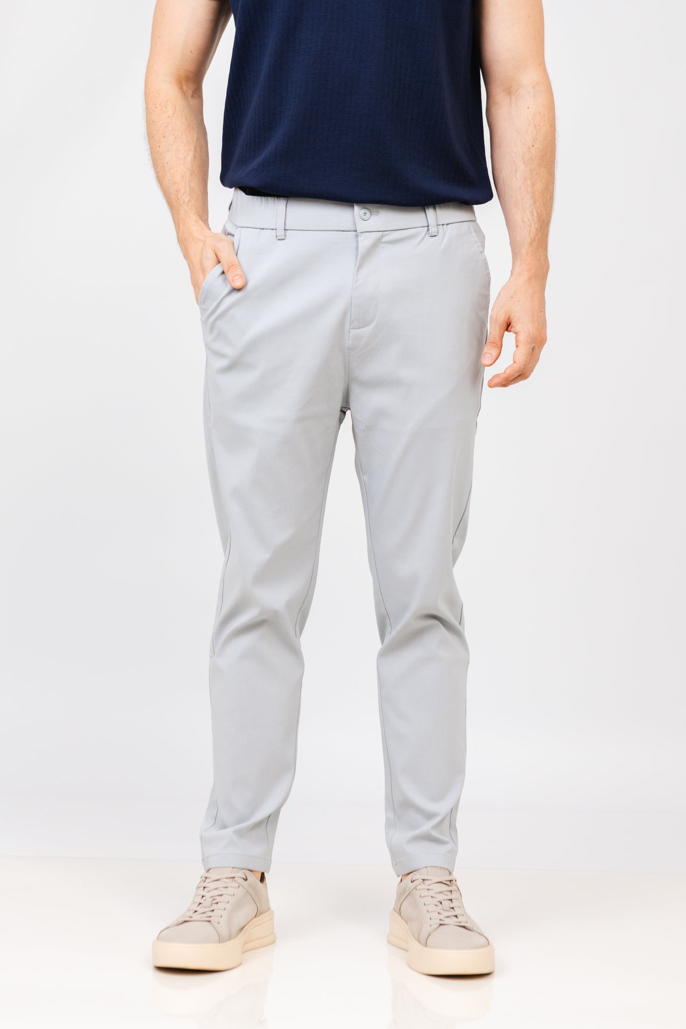 Calça Alf Saragosa Cinza Claro