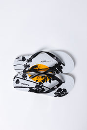 Chinelo Flip Flop Branco Pôr do Sol