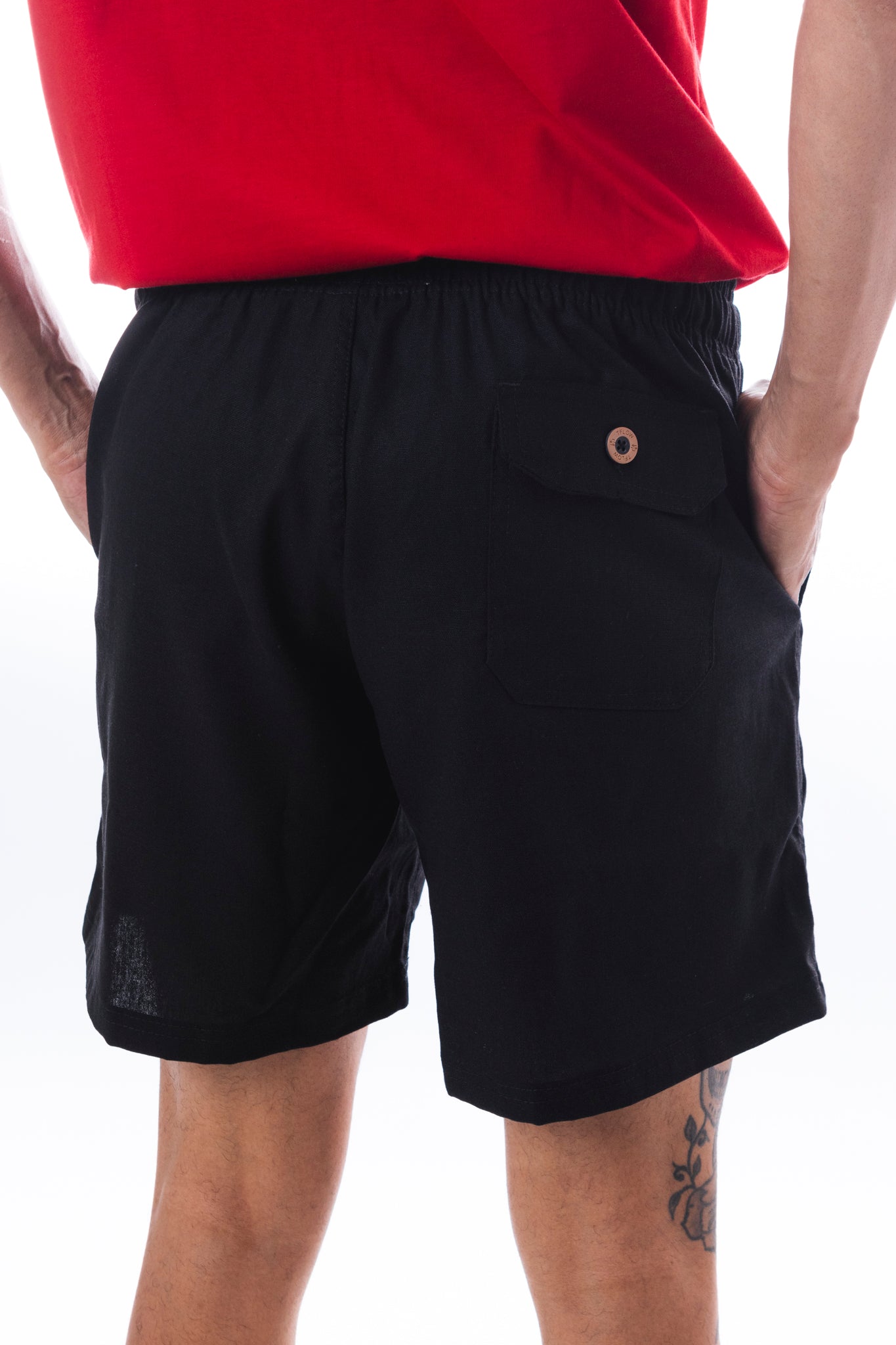 Shorts Linen Maudit Preto