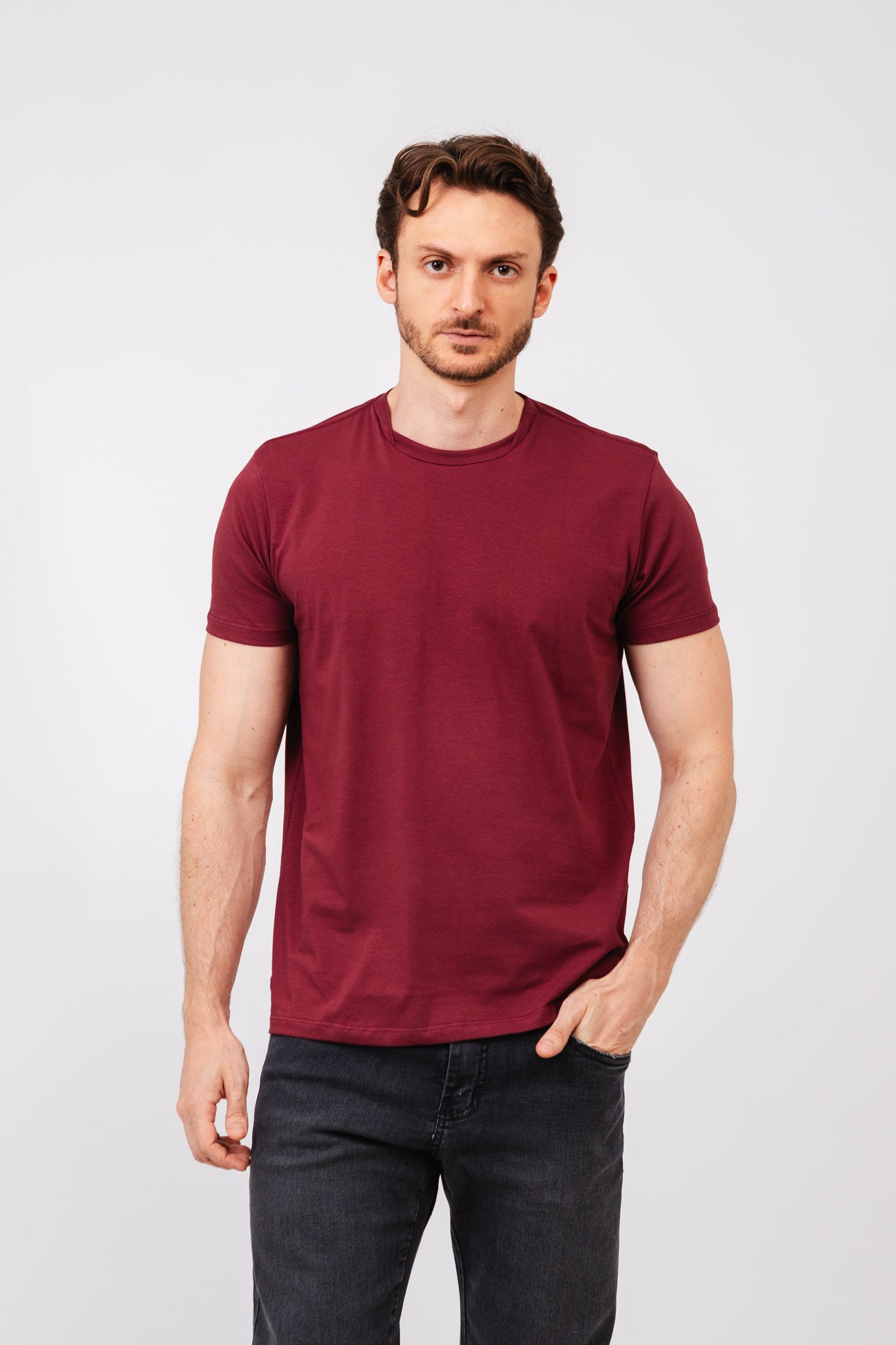 Camiseta Pima Atiq Bordô