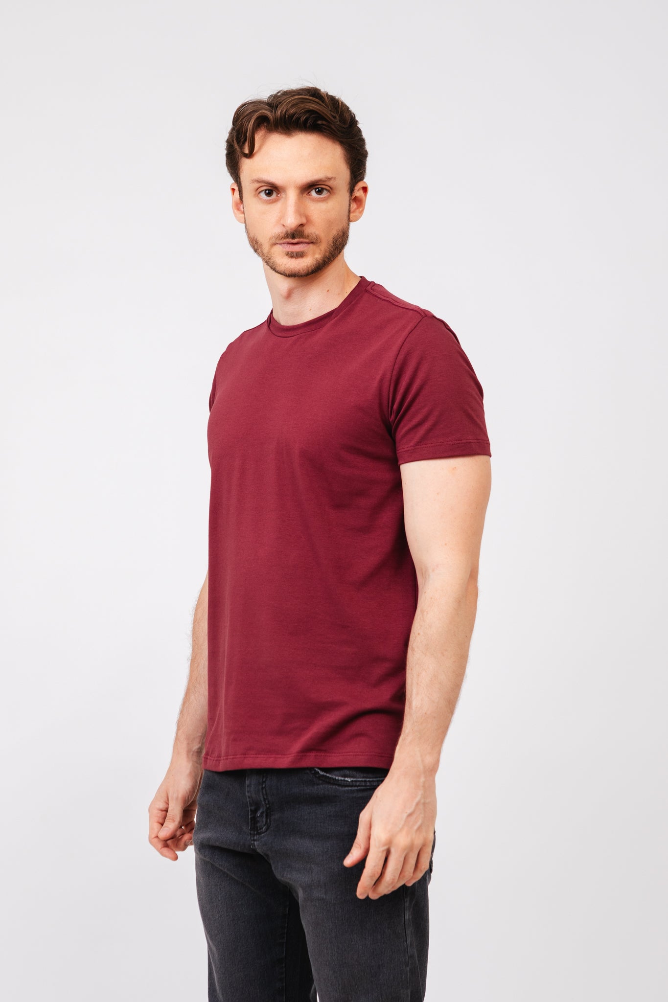 Camiseta Pima Atiq Bordô