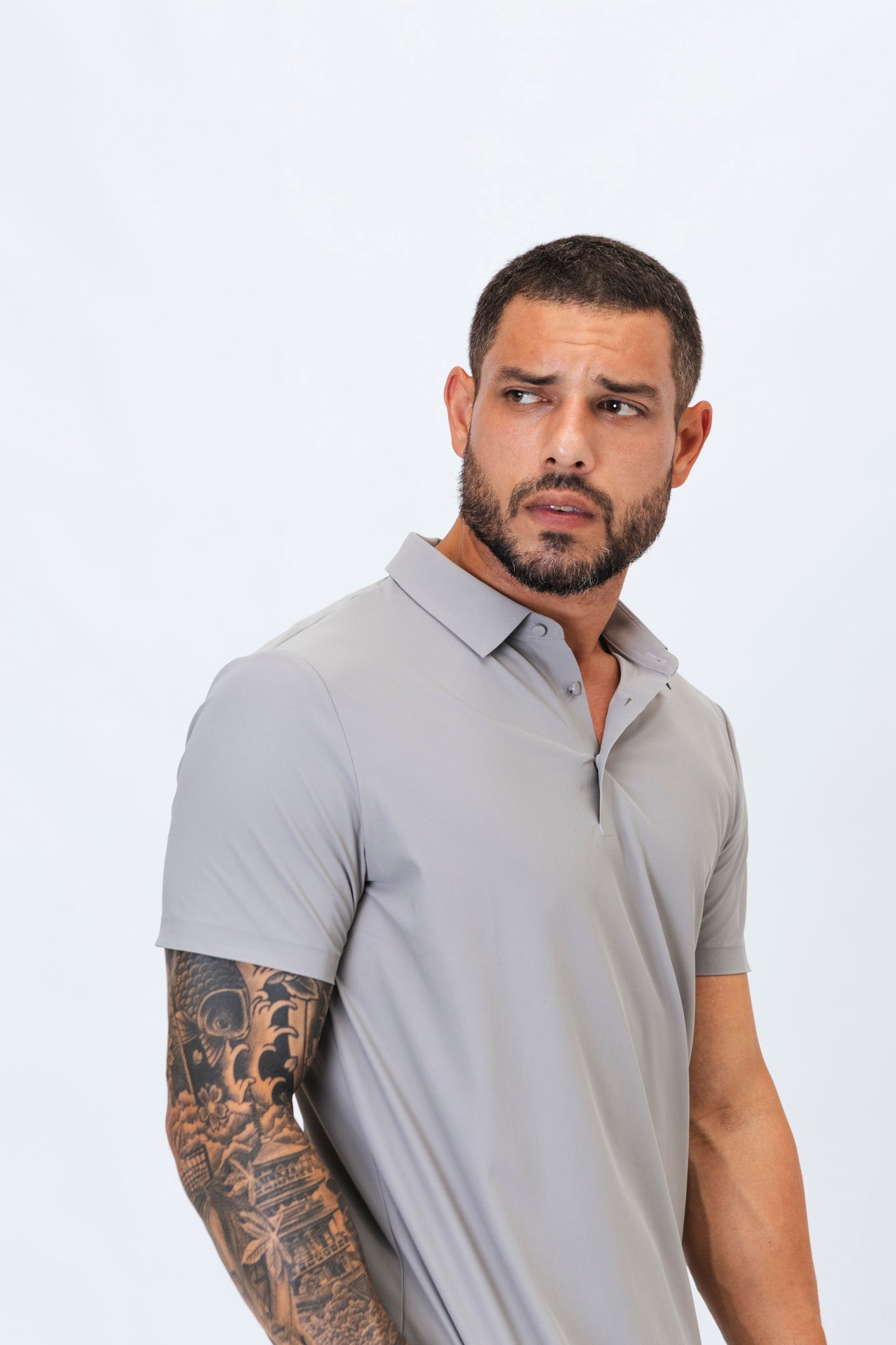 Polo Premium Endrick Cinza