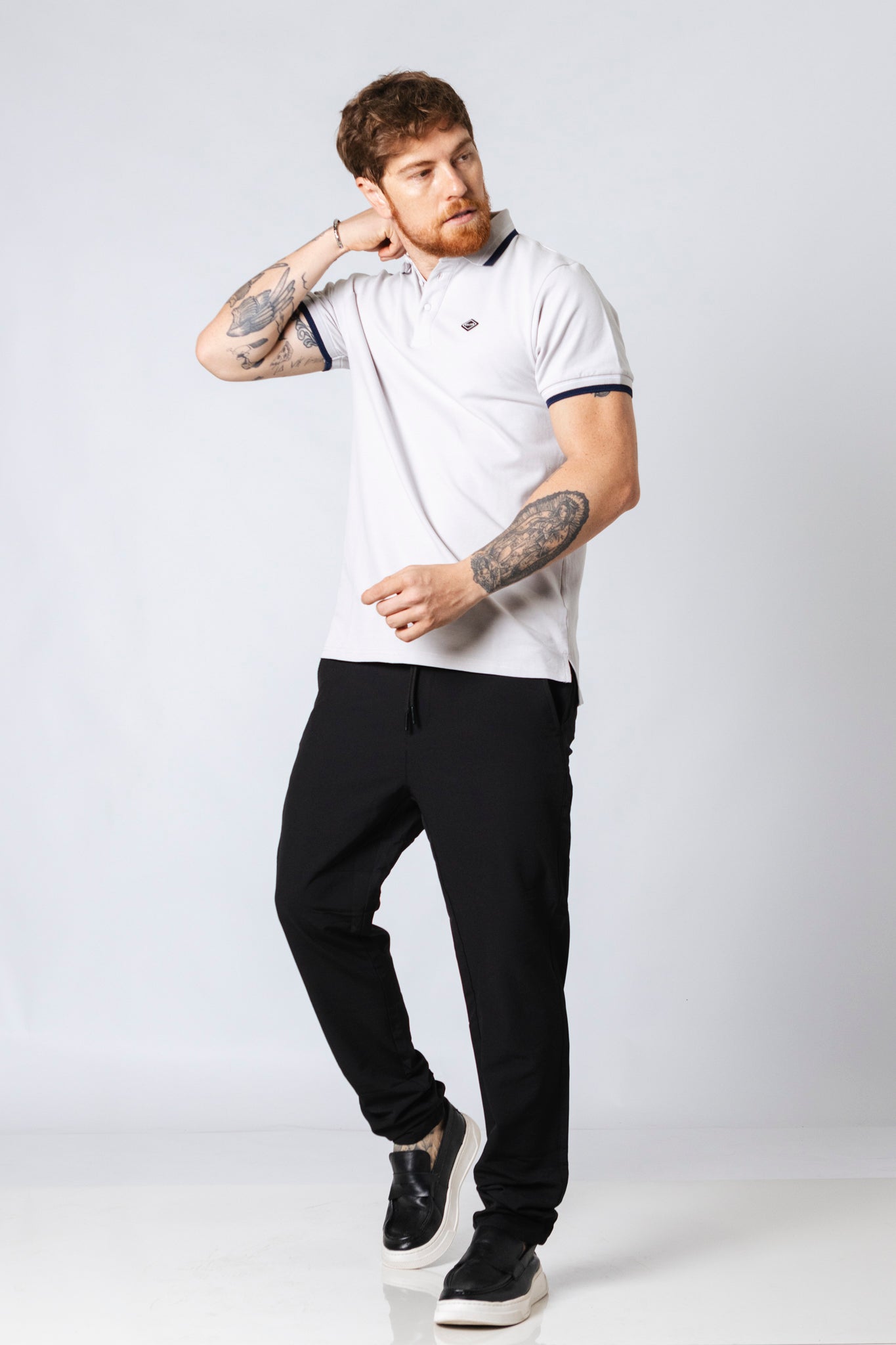 Polo Piquet Champion Cinza