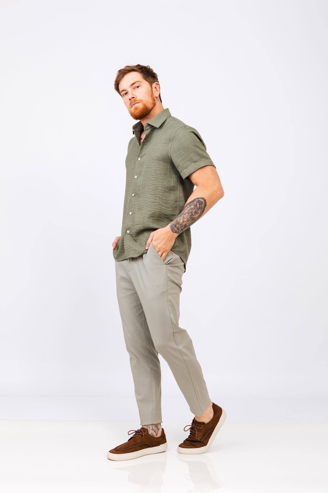 Camisa MC Salimar Verde Militar