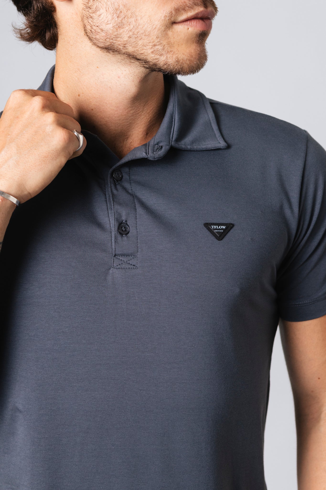 Polo Pima Cannel Grafite