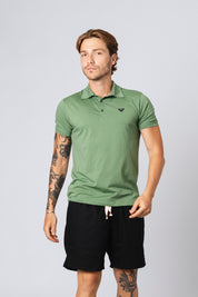 Polo Pima Cannel Verde Bandeira