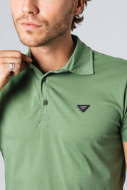 Polo Pima Cannel Verde Bandeira