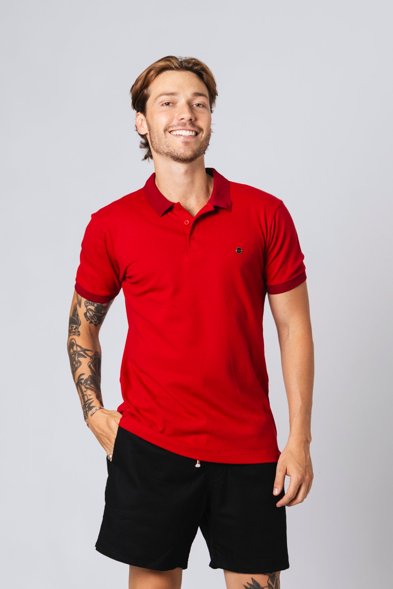 Polo Tflow Lhotse Vermelha