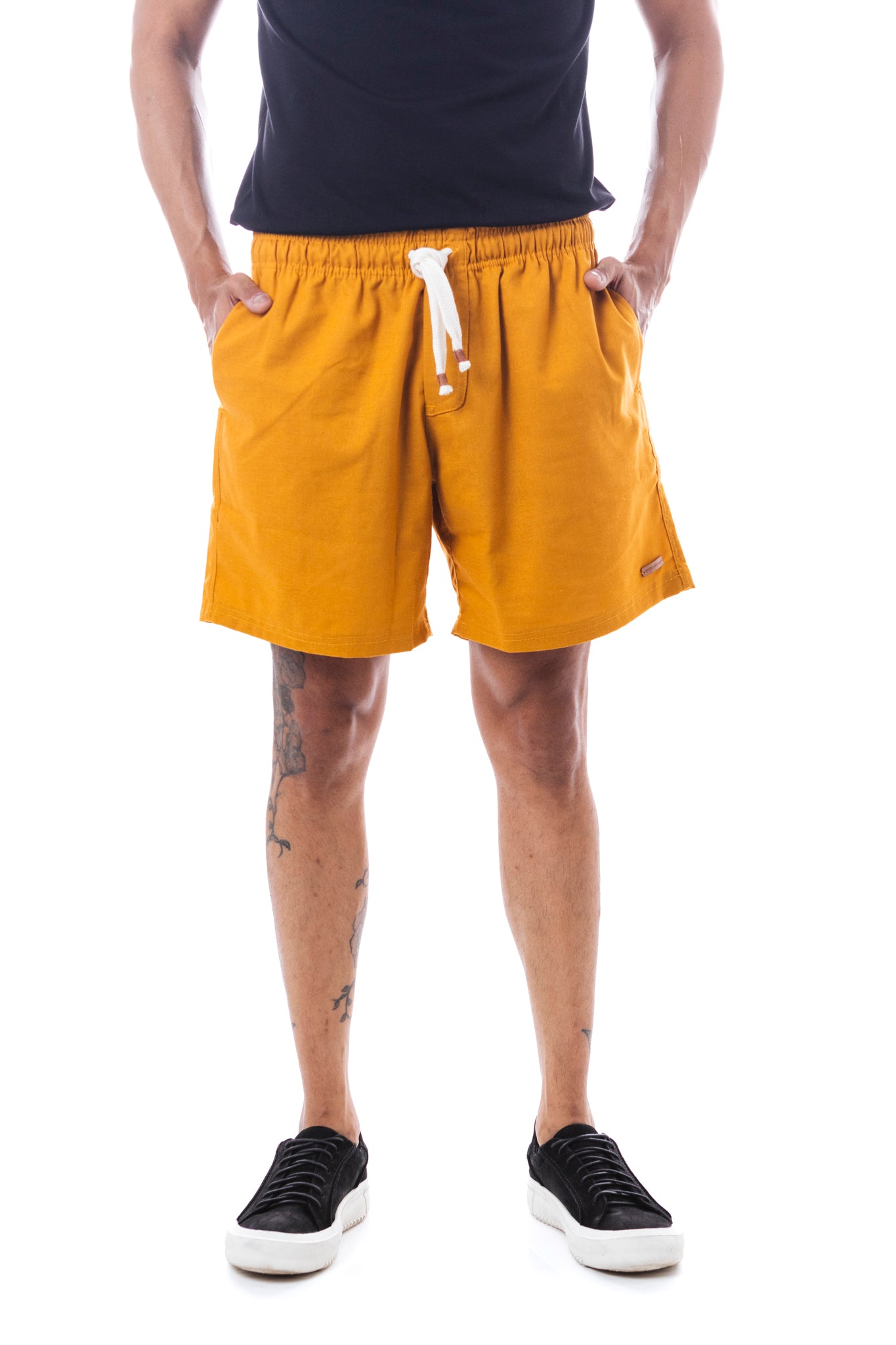 Shorts Linen Maudit Amarelo Dijon