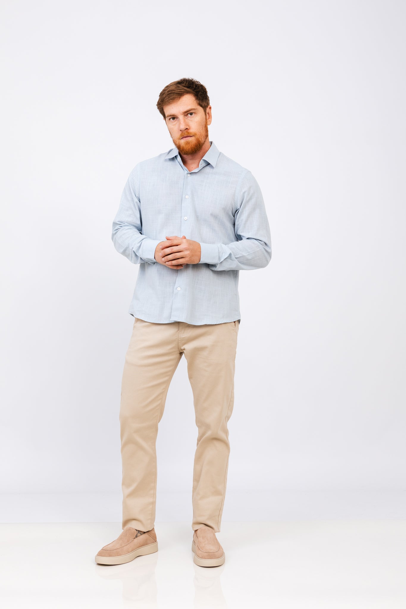 Camisa ML Omaha Azul Claro