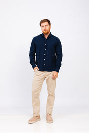 Camisa ML Omaha Azul Marinho