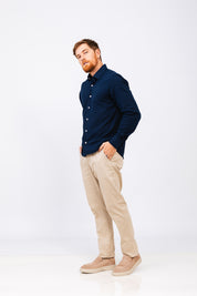 Camisa ML Omaha Azul Marinho