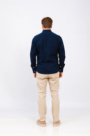 Camisa ML Omaha Azul Marinho