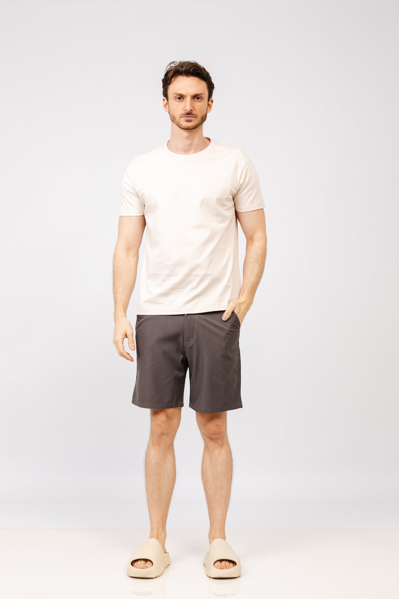 Bermuda Mercy Cinza Mescla