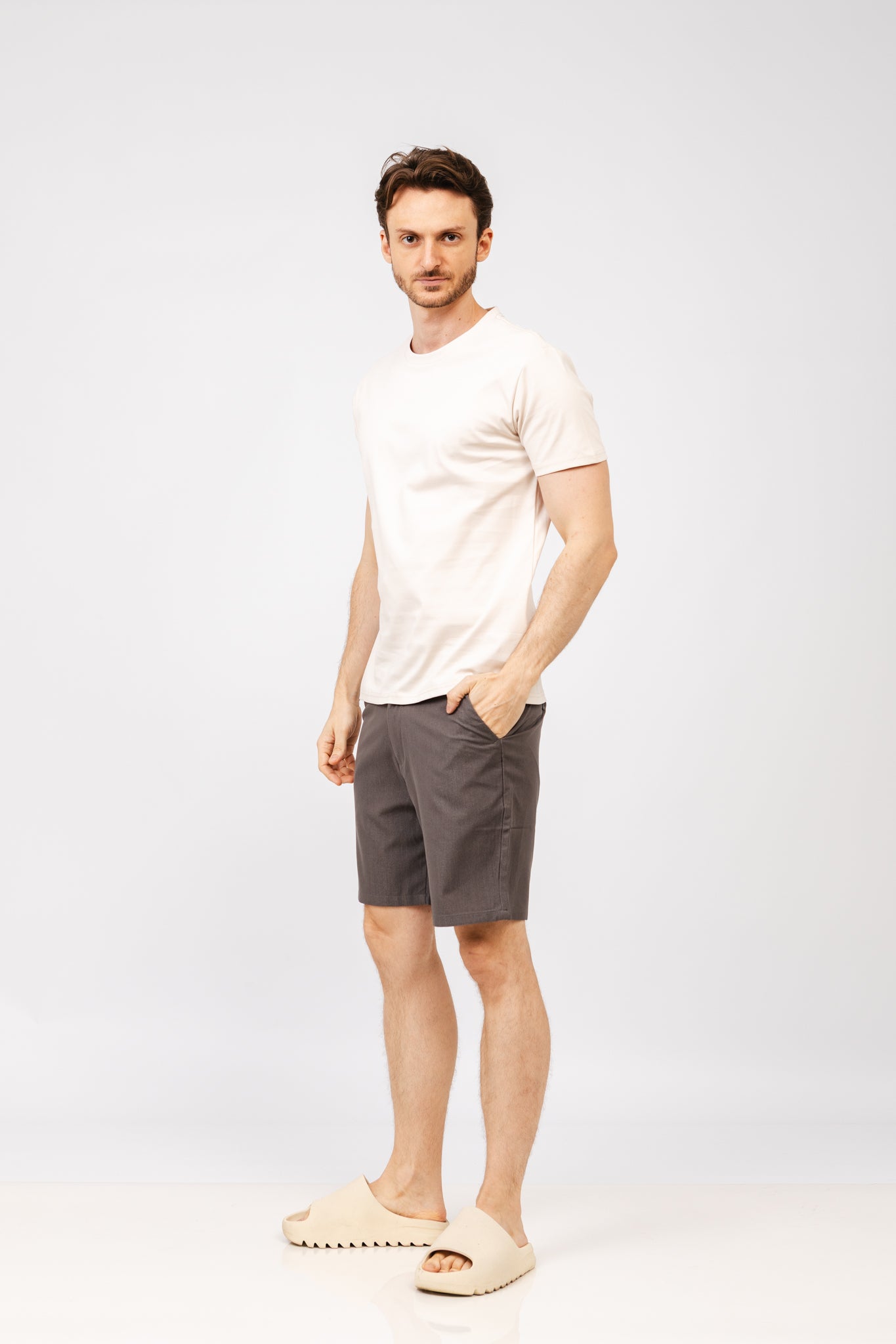 Bermuda Mercy Cinza Mescla