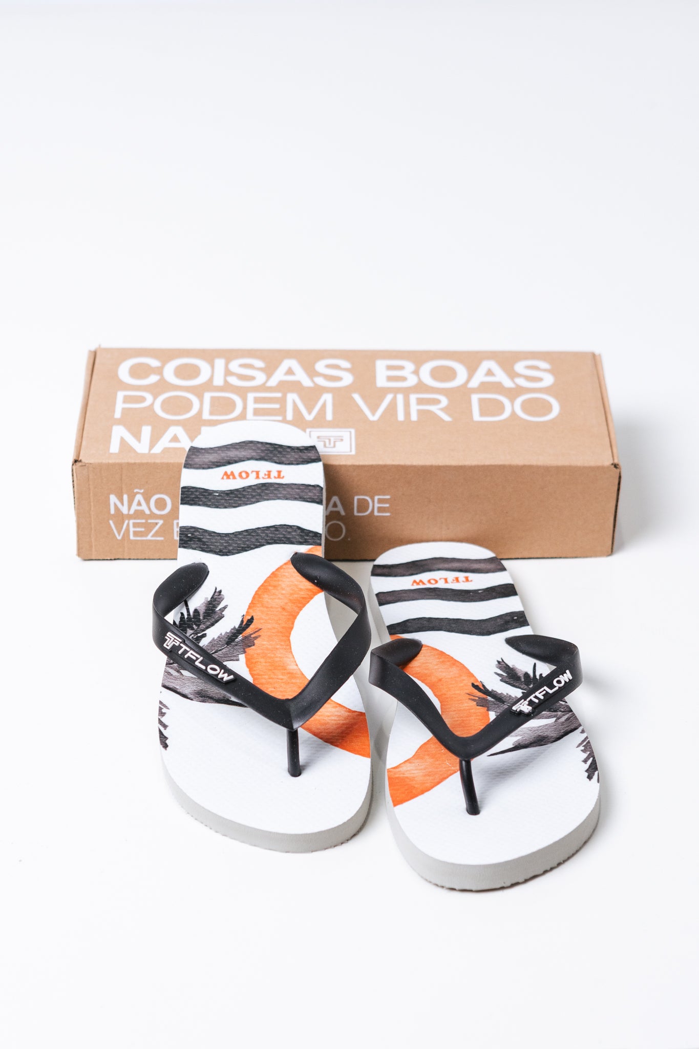 Chinelo Flip Flop Tropical Branco