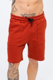 Bermuda Moletom Splash Vermelho Terracota