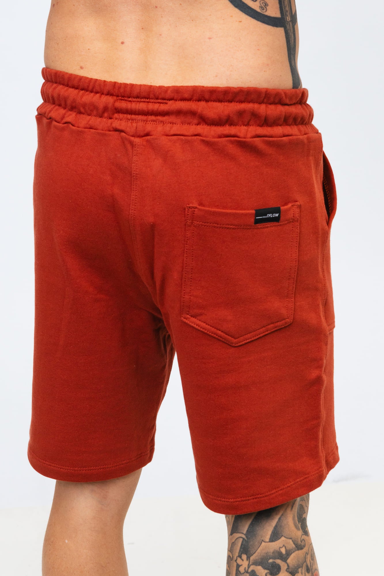 Bermuda Moletom Splash Vermelho Terracota