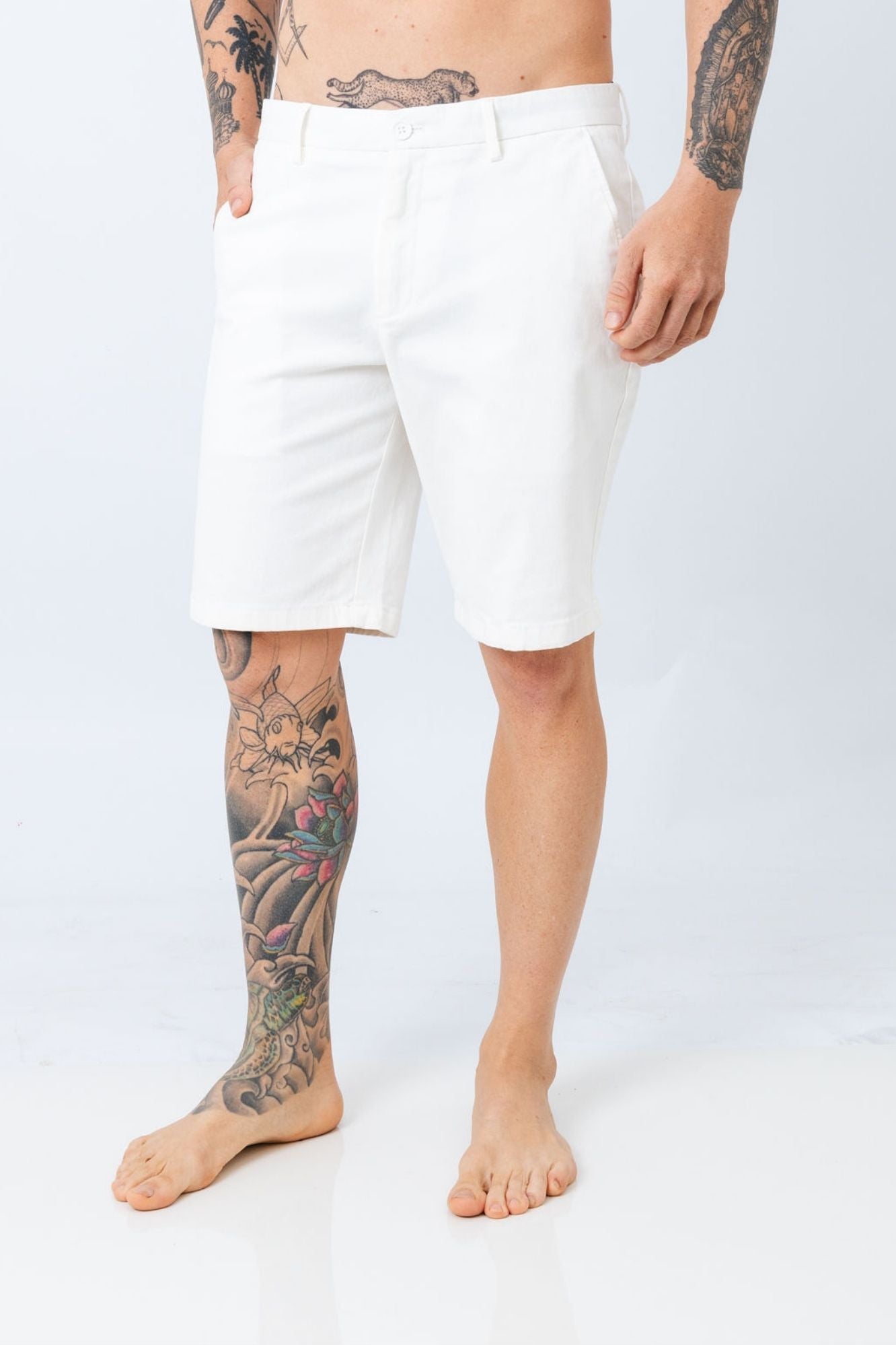 Bermuda Sarja Off White Manzoni