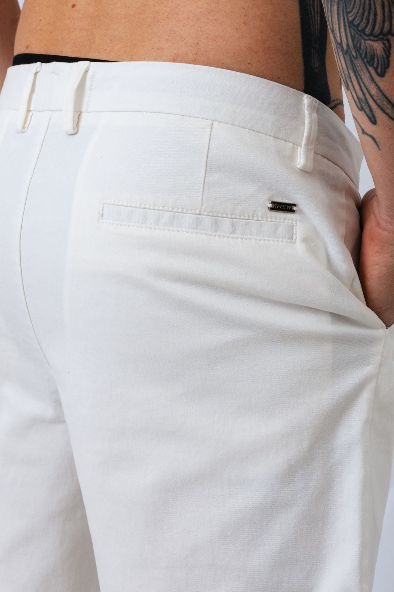 Bermuda Sarja Off White Manzoni