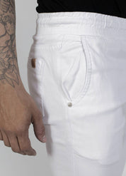 Calça Jogger Sarja Branca
