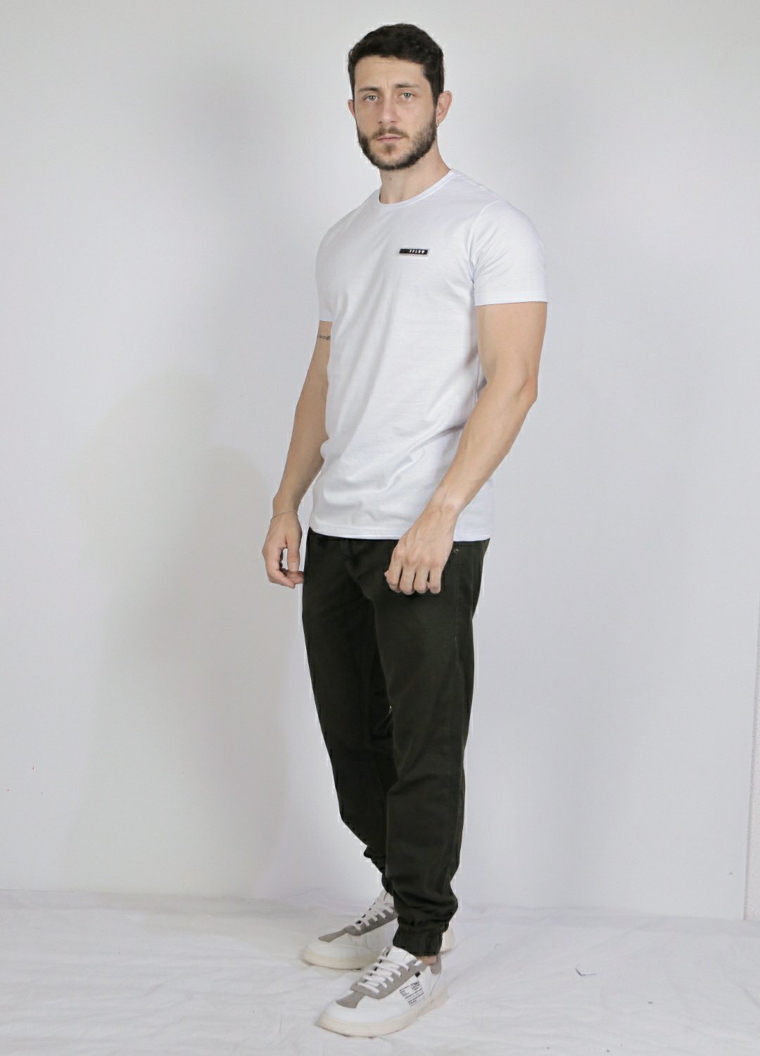 Calça Jogger Sarja Preta