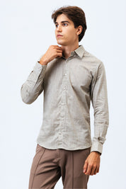 Camisa de Linho Verde Oliva Linen Laelber