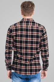 Camisa Flan Xadrez Rentom Preta