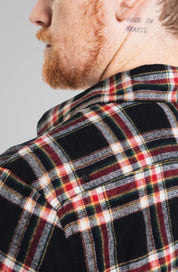Camisa Flan Xadrez Rentom Preta