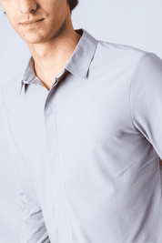 Camisa ML Premium Filippo Cinza Claro