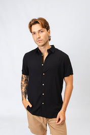 Camisa Viscose MC Guito Preta