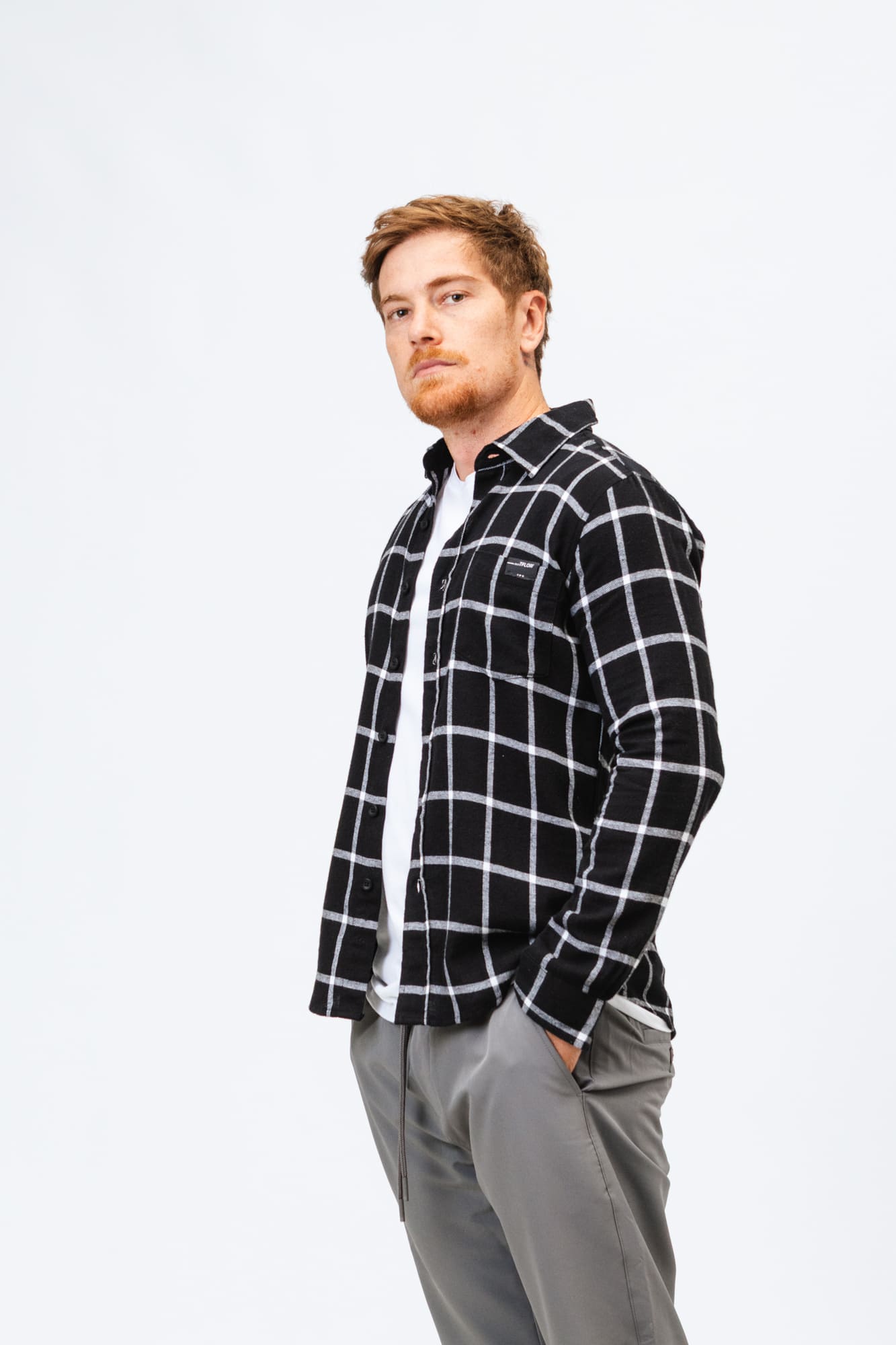 Camisa Xadrez Flanelada Origin Preta
