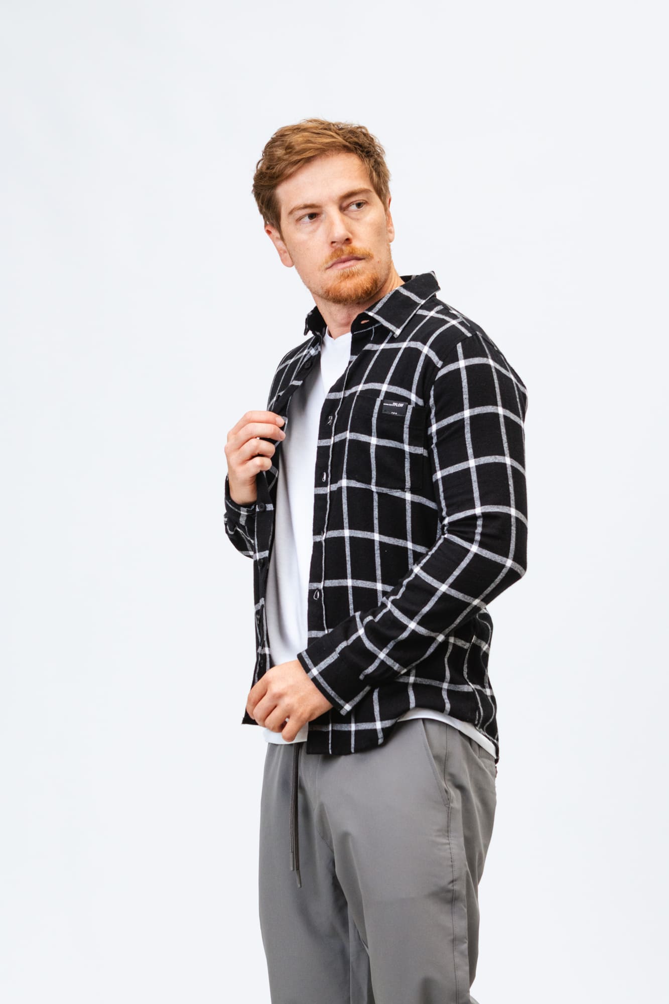 Camisa Xadrez Flanelada Origin Preta