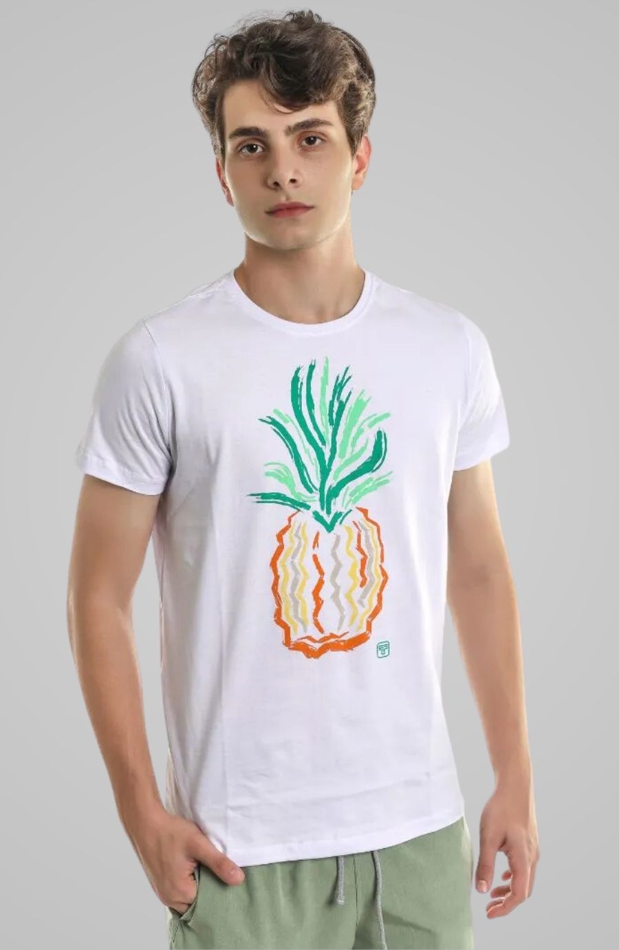 Camiseta Abacaxi SB Branca