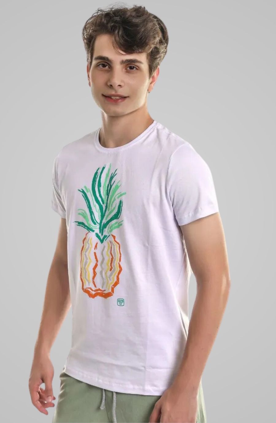 Camiseta Abacaxi SB Branca