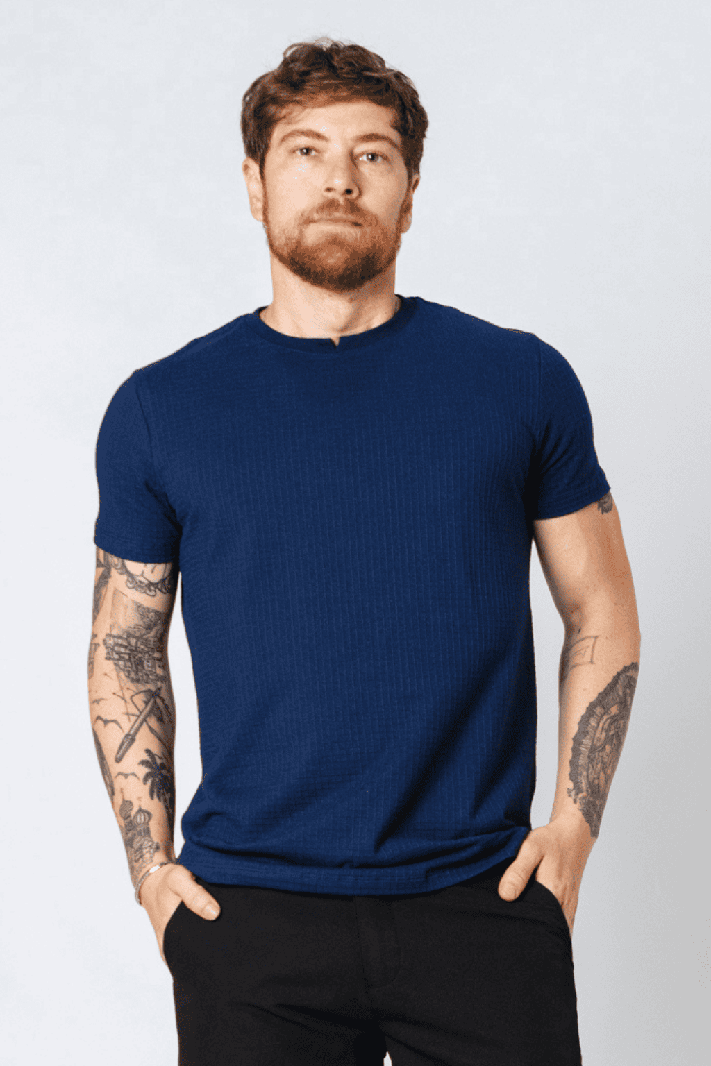 Camiseta Azul Marinho Chess