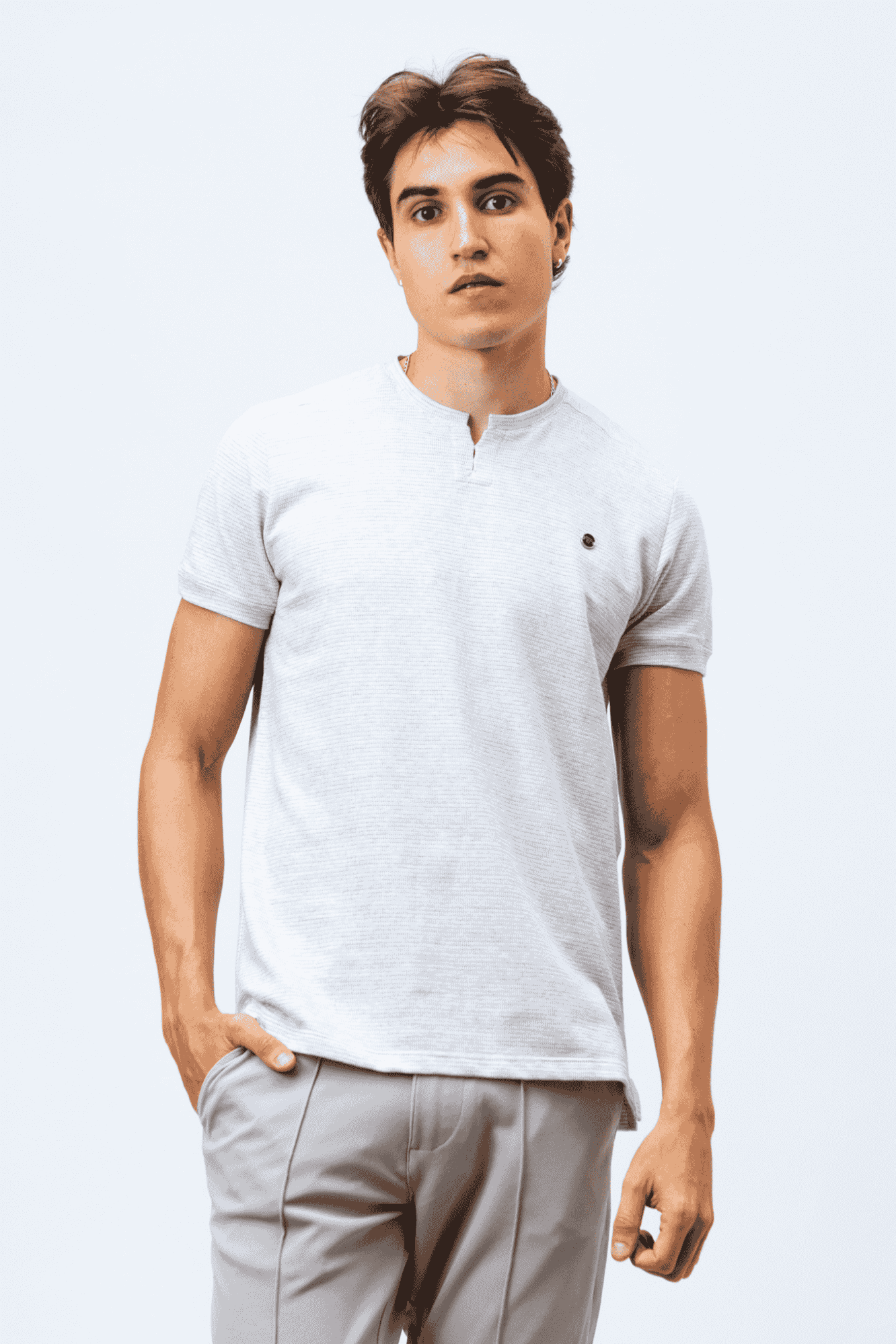 Camiseta Cinza Mescla Ryo
