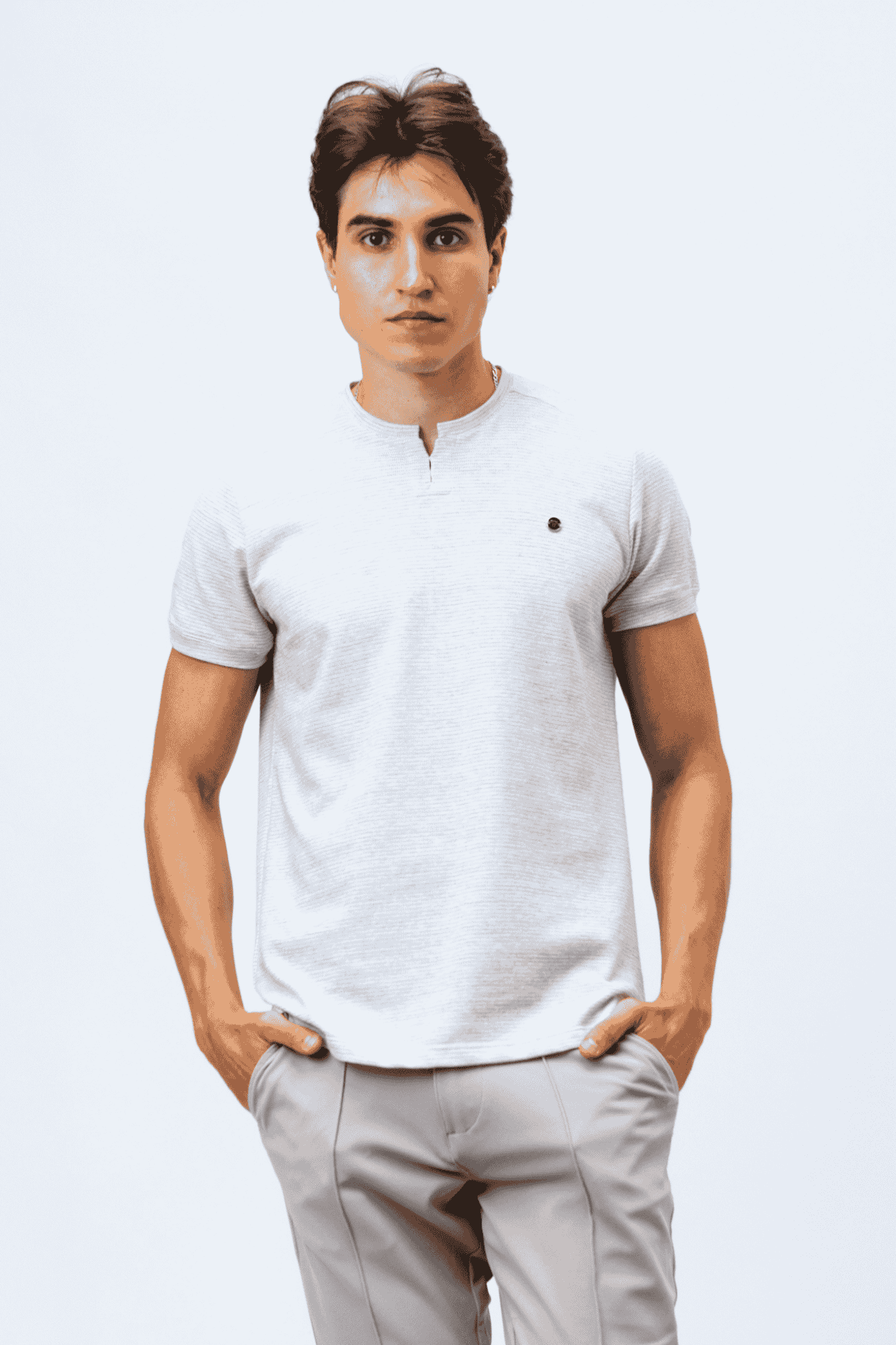 Camiseta Cinza Mescla Ryo