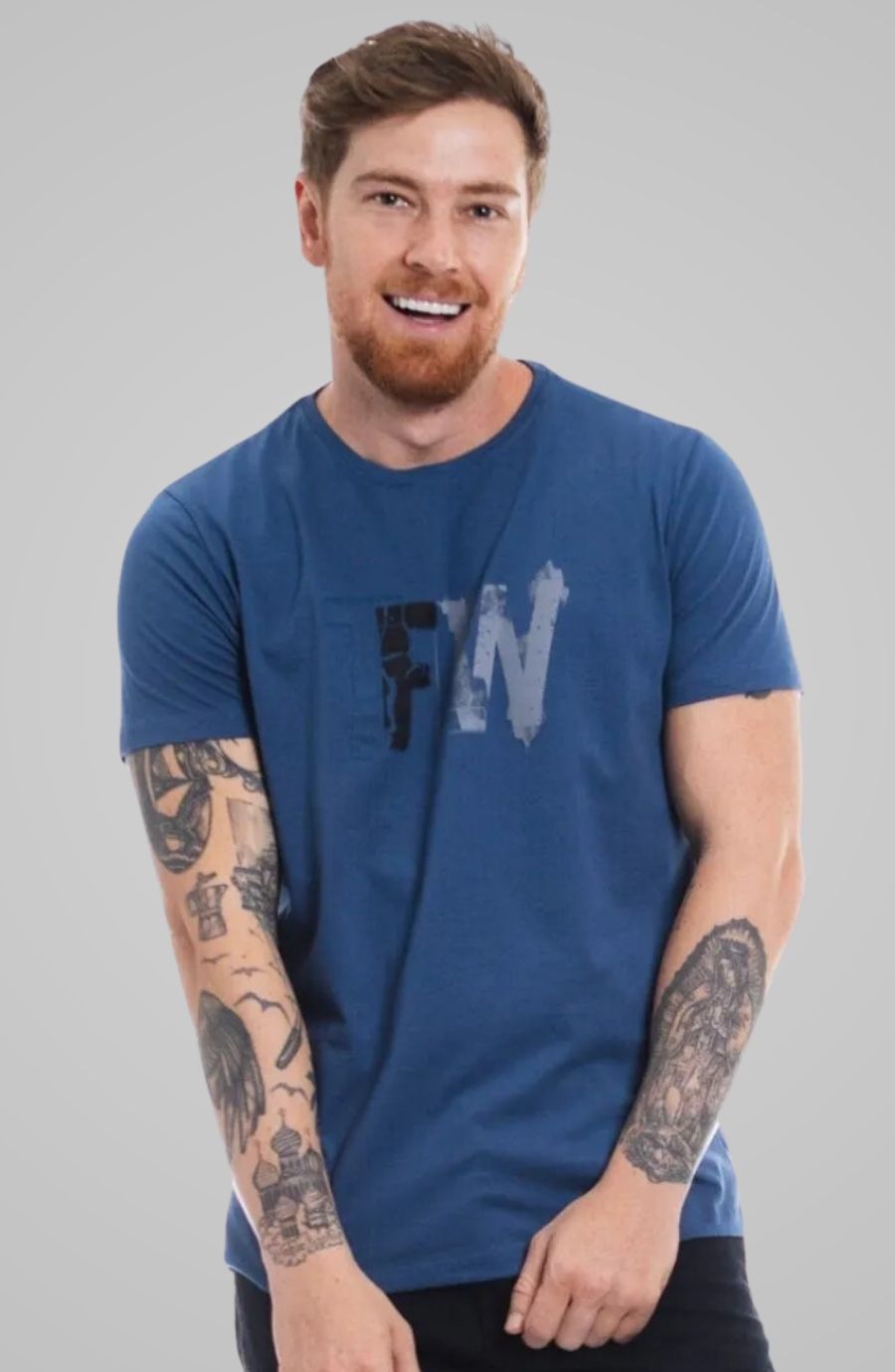 Camiseta Huntter Azul Médio