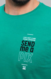 Camiseta Send Me A Pix Verde Eden