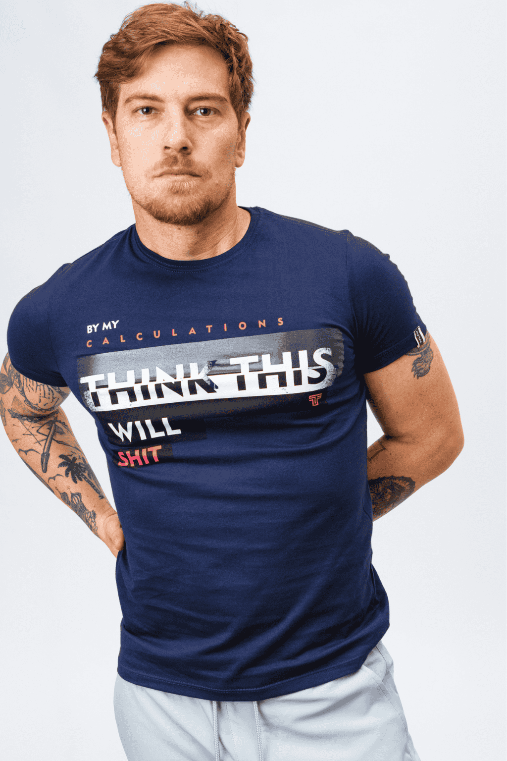 Camiseta Shit Manufactured Azul Marinho