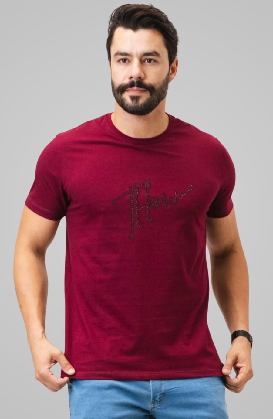 Camiseta Tower Vermelho Cabernet