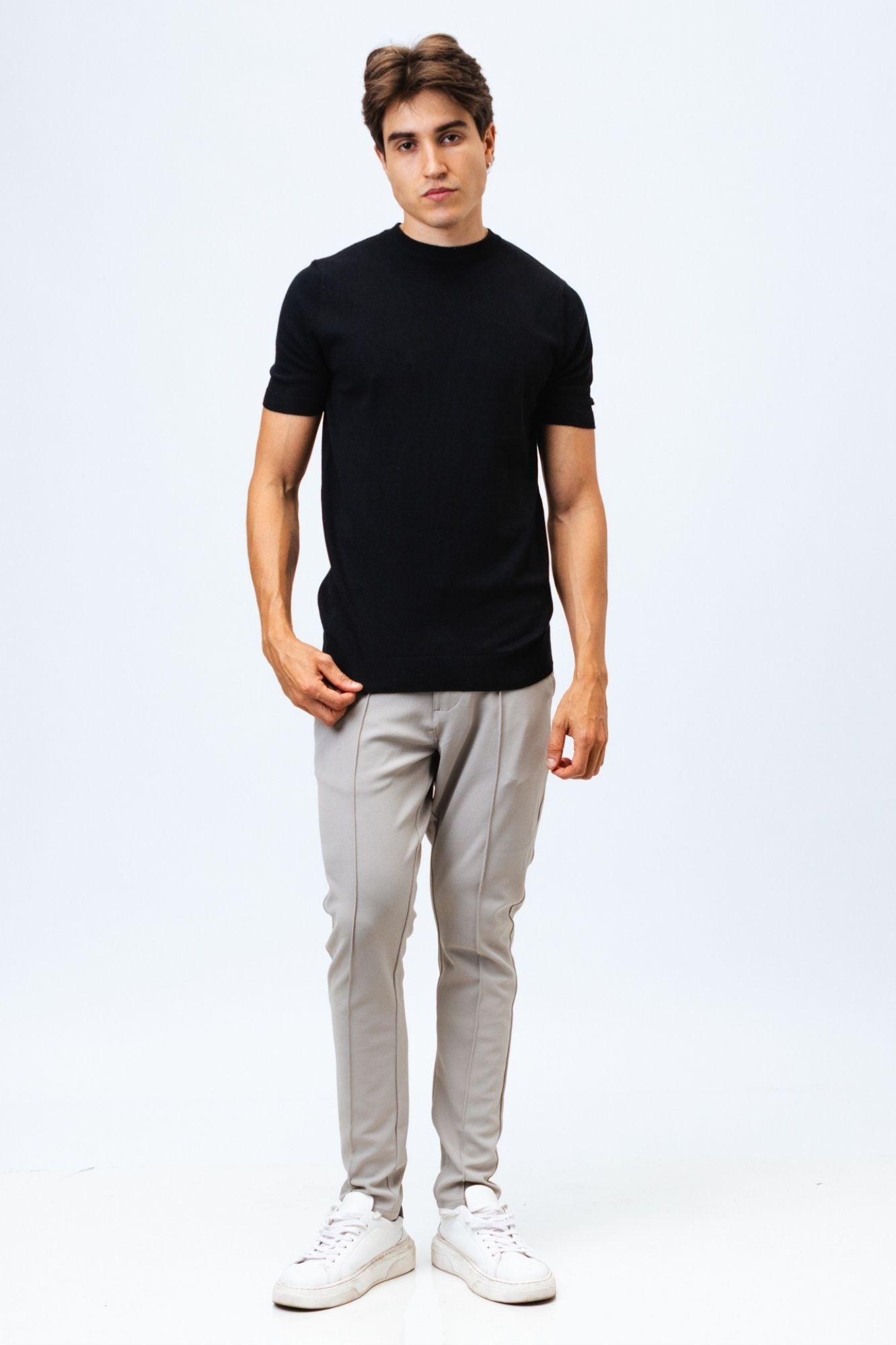 Camiseta Tricot Preta Whunn