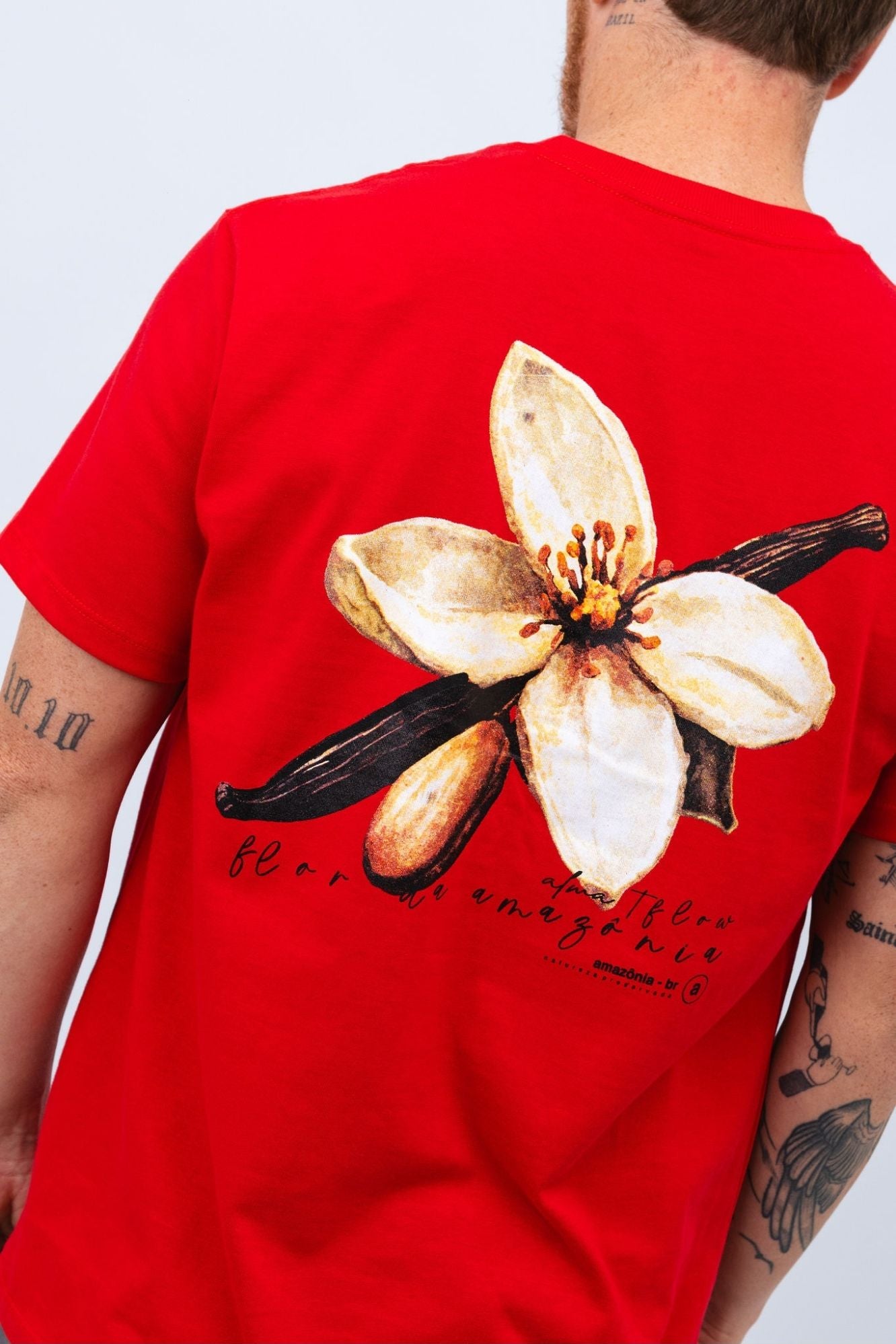 Camiseta Vermelha Soul Flor da Amazônia