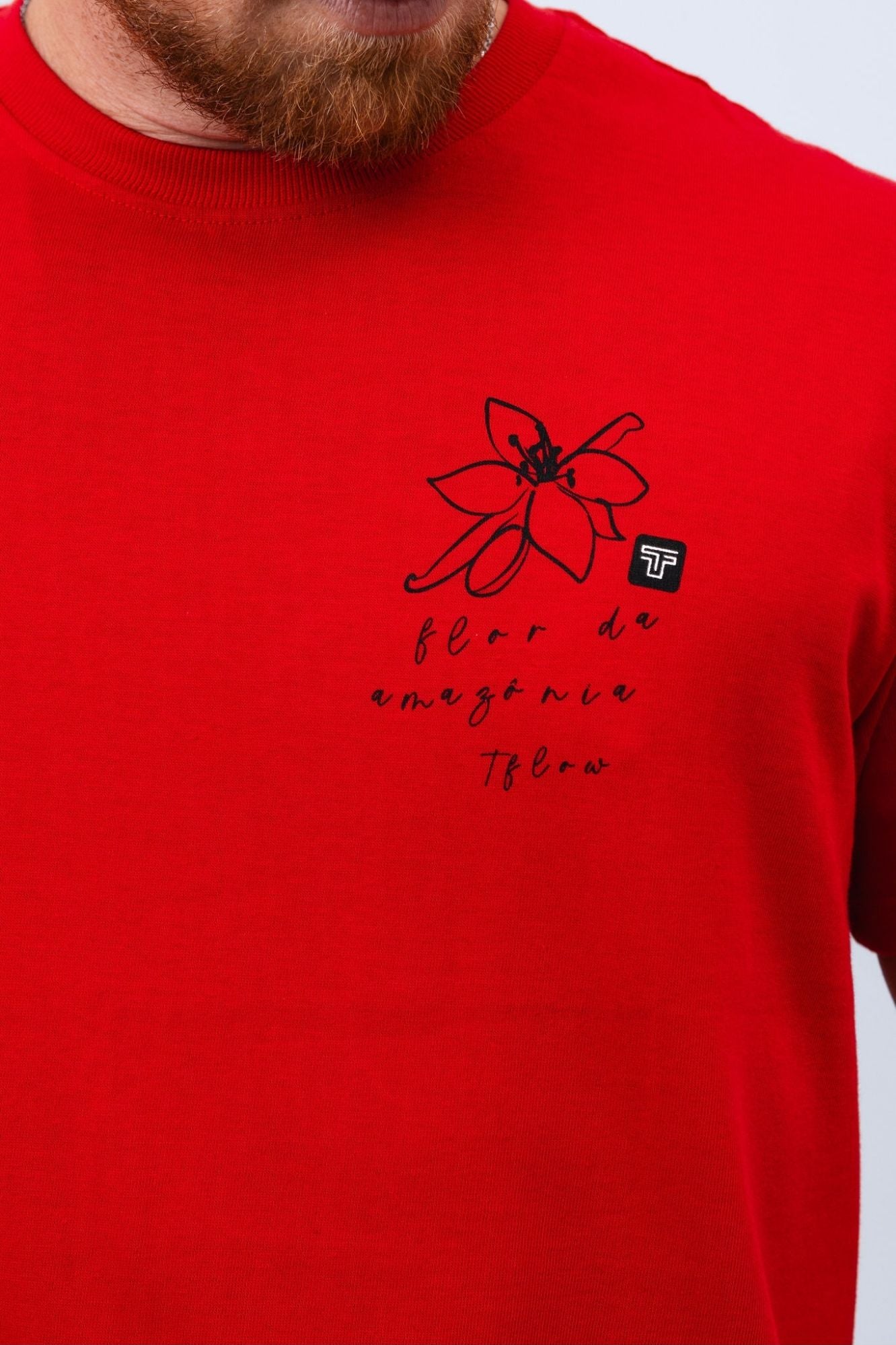 Camiseta Vermelha Soul Flor da Amazônia