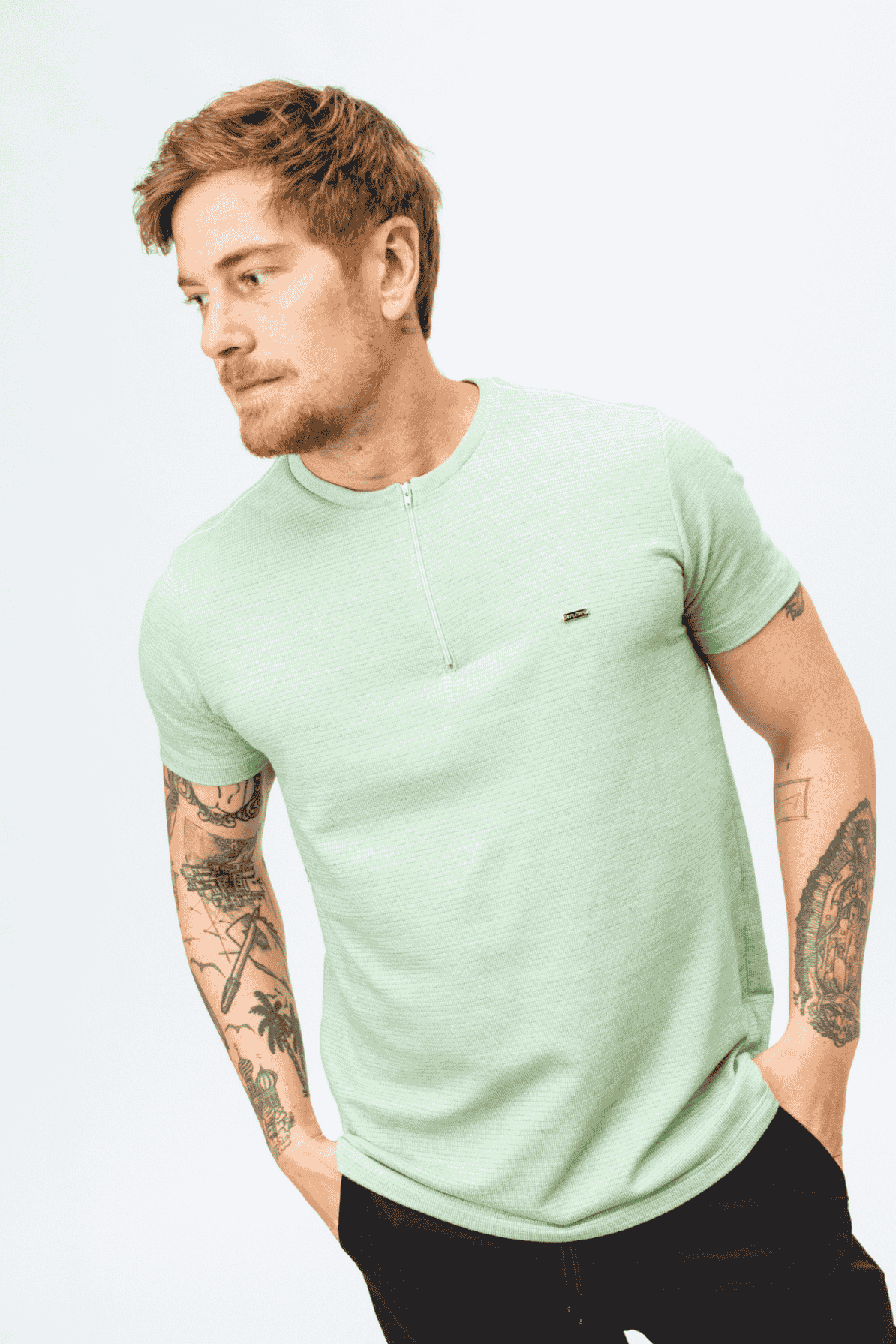 Camiseta Web Verde Mescla