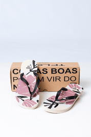 Chinelo Flip Flop Bege Garden
