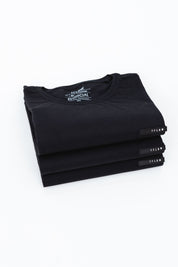 Kit 3 Camisetas Básicas Pretas